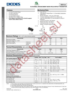 BSS123-7-F datasheet  